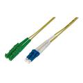 DIGITUS AL-9E2000LC-10I – Glasfaserkabel OS2 – 10 m – E2000 (APC) zu LC (UPC) – Duplex LWL Kabel – 1/10 Gbit/s – SM Singlemode Glasfaser LAN Kabel – Fasertyp: 9/125 µ – Gelb (Yellow)