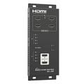 PremiumCord HDMI Matrixschalter 4:2 mit Audio, Metallgehäuse, Switch mit LED Status, Video Auflösung 4Kx2K 2160p UHD, Full HD 1080p, 3D, HDCP, Farbe schwarz