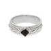 Sparkling Kite,'Faceted Onyx Solitaire Ring from India'
