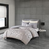 Sakura Blossom King 3 Piece Cotton Sateen Printed Duvet Cover Set - N Natori NS12-3258