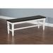 August Grove® Sprouse Wood Bench Wood in Black/Brown/White | 18 H x 52 W x 14 D in | Wayfair 393F65F09744441D8C42B994B9AFF52D