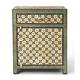 Lark Manor™ Anssi Hand Painted 1 Drawer Nightstand Wood in Brown/Green/Red | 26 H x 21 W x 16 D in | Wayfair B129E6C175E24A95A880163BFAA55224