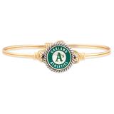 Women's Luca + Danni Gold Oakland Athletics Bangle Bracelet