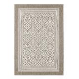 Suzanne Kasler Florette Indoor/Outdoor Rug - Mocha, 5' 3" x 7' 7" - Ballard Designs Mocha 5' 3" x 7' 7" - Ballard Designs