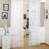 One Allium Way® Azaiah Tall Window Damask Sheer Grommet Single Curtain Panel Polyester | 100 H in | Wayfair 409CD050433E453AA72E24CE59F962A1