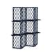 Braxton Culler Santa Cruz 54" 4 Panel Folding Room Divider Bamboo/Rattan in Gray/Black | 71 H x 54 W x 11 D in | Wayfair 129-027/BLUEBERRY