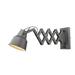 Williston Forge Tinoco 1 - Light Dimmable Plug-In Gray Swing Arm Metal | 9.75 H x 7 W x 34.5 D in | Wayfair 92FEFFCBC09F4E7E9F668381DF5FF890