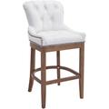 Tabouret Lakewood Vera Bianco Antico-chiaro cuir