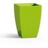 Vaso quadrato in resina mod. Parodia 33x33 cm h 50 verde