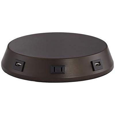 Charging USB-Outlet Touch Sensor Bronze Workstation Base
