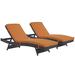 Convene Chaise Outdoor Patio Set of 2 EEI-2428-EXP-ORA-SET