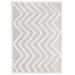 Whimsical Pathway Abstract Chevron 5x8 Shag Area Rug - East End Imports R-1156A-58