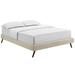 Loryn Queen Fabric Bed Frame with Round Splayed Legs MOD-5891-BEI