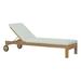 Upland Outdoor Patio Teak Chaise - East End Imports EEI-2711-NAT-WHI