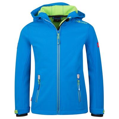 Trollkids - Kid's Trollfjord Jacket - Softshelljacke Gr 110 blau