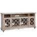 Bungalow Rose Jui Solid Wood TV Stand for TVs up to 85" Wood in Brown/Gray | 34 H in | Wayfair 6CF0E1A762414363B3D5F0770E1C49AB