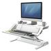 Symple Stuff Oquendo 22.5" H x 32.75" W Standing Desk Conversion Unit Plastic in White | 20 H x 32.75 W x 24.25 D in | Wayfair