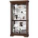 Astoria Grand Bogner Lighted Curio Cabinet Wood in Brown | 78 H x 42 W x 14.25 D in | Wayfair DACF0C9804504BFABD47652462147A10