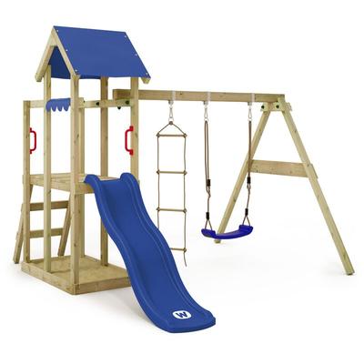 Wickey Spielturm Klettergerüst TinyPlace mit Schaukel & Rutsche, Kletterturm mit Sandkasten, Leiter Image