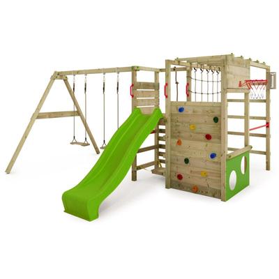 Klettergerüst Spielturm ActionArena mit Schaukel & Rutsche, Gartenspielgerät mit Leiter & Image
