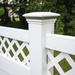 Barrette Outdoor Living 5 in. W x 5 in. D Contemporary Solar Post Top White Vinyl | 5 H x 5 W x 5 D in | Wayfair 73013118