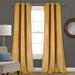 Prima Velvet Solid Room Darkening Window Curtain Panels Yellow 38X84 Set - Lush Decor 16T003824