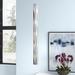 Wade Logan® Ouray 5 - Light Unique/Statement Cylinder Pendant Glass, Crystal in Gray | 47 H x 4.75 W x 4.75 D in | Wayfair