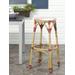 Kipnuk Indoor-Outdoor Stacking Bar Stool in Red/White/Light Brown - Safavieh FOX5211C