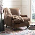 Chloe Club Chair in Brown/Espresso - Safavieh MCR4571G