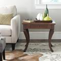 Colman One Drawer Storage Side Table in Brown - Safavieh AMH1510A