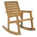 Alexei Rocking Chair in Natural Brown - Safavieh FOX6702B