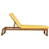 Solano Sunlounger in Natural/Yellow - Safavieh PAT7024B