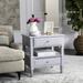 Jenson Two Drawer Night Stand in Grey - Safavieh FOX6277C