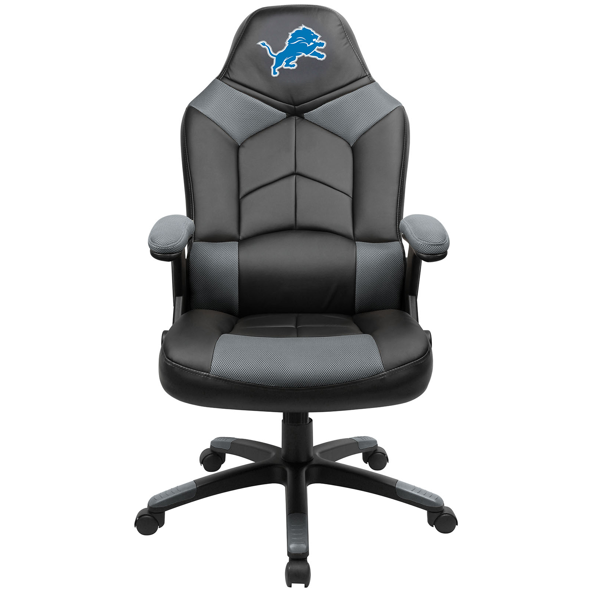Black Detroit Lions Oversized Gaming Chair
