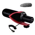 comica Camera Microphone CVM-V30 PRO Shotgun Video Microphone with 3.5mm Interface,Interview VideoMic for Canon Nikon Sony Panasonic Fuji Olympus DSLR Camcorder for Youtube Vlogging Facebook(RED)