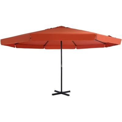 Vidaxl - Sonnenschirm Aluminium-Mast 500 cm Terrakotta-Rot Image