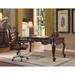 Lark Manor™ Castellano Executive Chair Wood/Upholstered in Brown | 48 H x 27 W x 29 D in | Wayfair 55EE1C49221E4AC48DF062B5CF8326E8