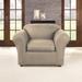 Sure Fit Box Cushion Armchair Slipcover Faux Leather in Gray/Brown | 40 H x 43 W in | Wayfair 047293449116