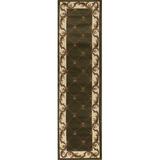 Green 2'2" x 7'11" Area Rug - Lark Manor™ Gaythorne Heirloom Traditional Olive Ivory Performance Area Rug | Wayfair