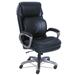 Symple Stuff Karyn Genuine Leather Executive Chair Upholstered in Gray | 48.5 H x 28.5 W x 31.75 D in | Wayfair 7F81E259FB1345729FE4726E5FBE0E85