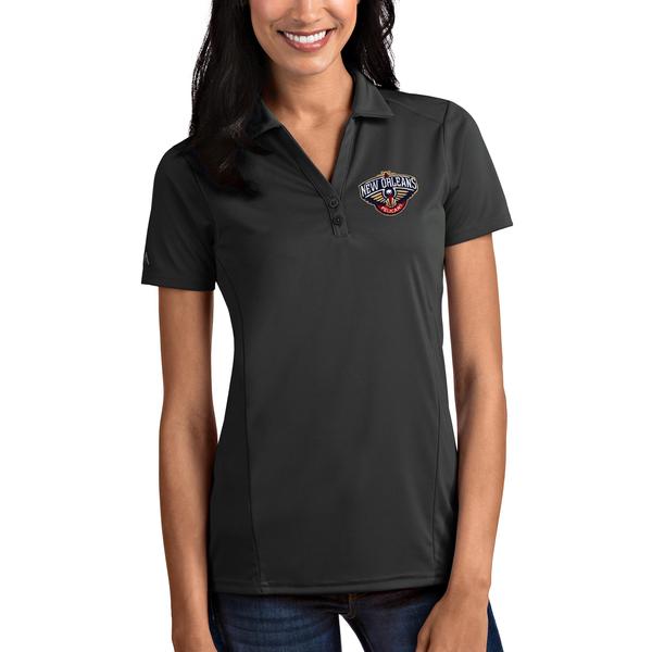 womens-antigua-charcoal-new-orleans-pelicans-tribute-polo/