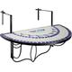 TecTake 800570 Foldable Balcony Table Mosaic, Suspended Table with Tabletop made of mosaic of stones, (Blue-White | no. 402766)