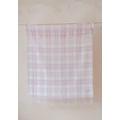 The Tartan Blanket Co. 100% Lambswool Luxury Baby Blanket for Newborns in Powder Pink Check, Soft Touch, Hypoallergenic Baby Gift, 75cm x 110cm