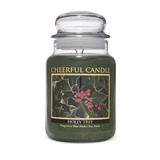 A Cheerful Candle LLC Holly Tree Scented Jar Candle Paraffin in Green | 7 H x 4 W x 4 D in | Wayfair CC100