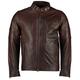 Mens Daytona Vintage Brown Classic Style Leather Jacket - Brown Leather Jackets Mens (Vintage Brown, X-Large)