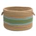 Bay Isle Home™ Utility Fabric Basket Fabric in Green/Blue | 12 H x 18 W x 18 D in | Wayfair 115DD385DE0E485291D0859A533E0B3C