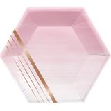 The Party Aisle™ Stripes Paper Disposable Dessert Plate in Pink | Wayfair C092CB896C1643A3A5C23AF8162749DC