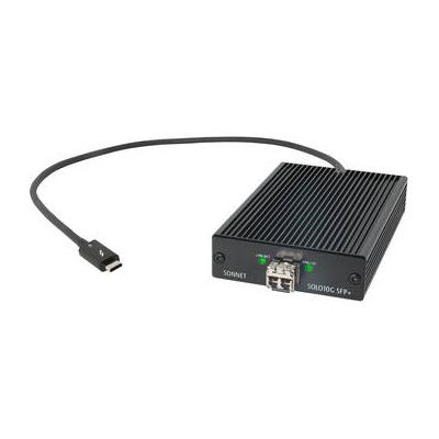 Sonnet Solo10G SFP+ Thunderbolt 3 to 10 Gigabit Ethernet Fanless Adapter with Shor SOLO10G-SFP-T3