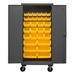 Durham Manufacturing 80" H x 36" W x 24" D Lockable Mobile Cabinet in Yellow | 80 H x 36 W x 24 D in | Wayfair HDCM36-30-95