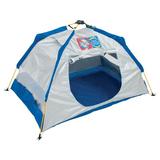 Rio Brands Total Sun Block Kid?s Pop-Up Beach Tent Fiberglass in Blue/Gray | 36 H x 62 W x 41 D in | Wayfair TSBSD103-2019-1